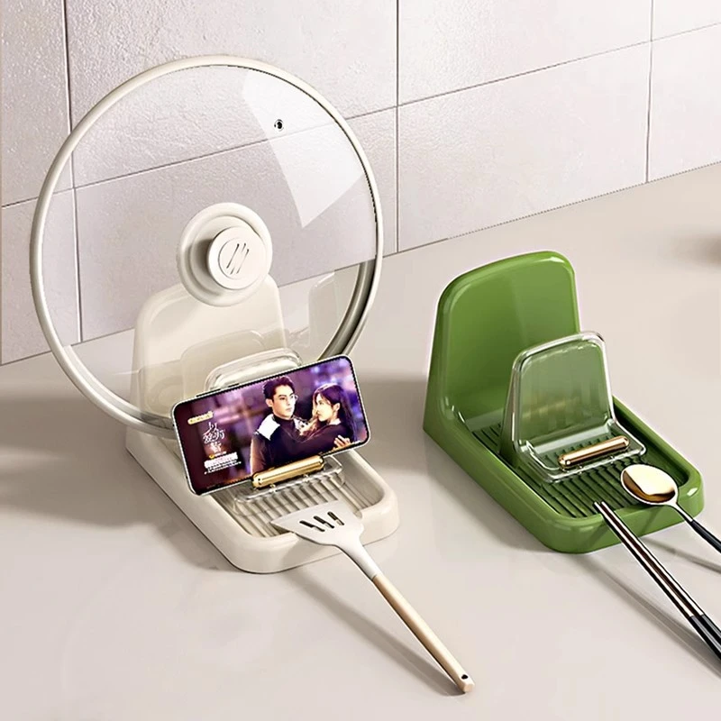 多功能锅盖架厨房台面置物架锅盖放置器砧板菜板收纳神器锅铲架子