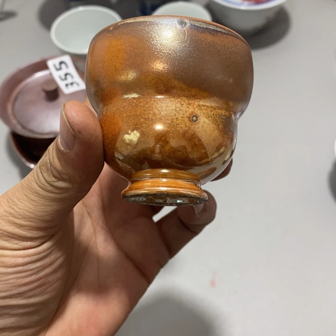 柴烧茶具陶瓷杯子