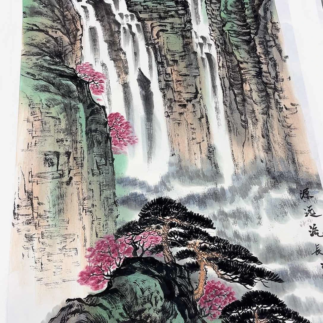 皇***能国画绘画作品多次参加