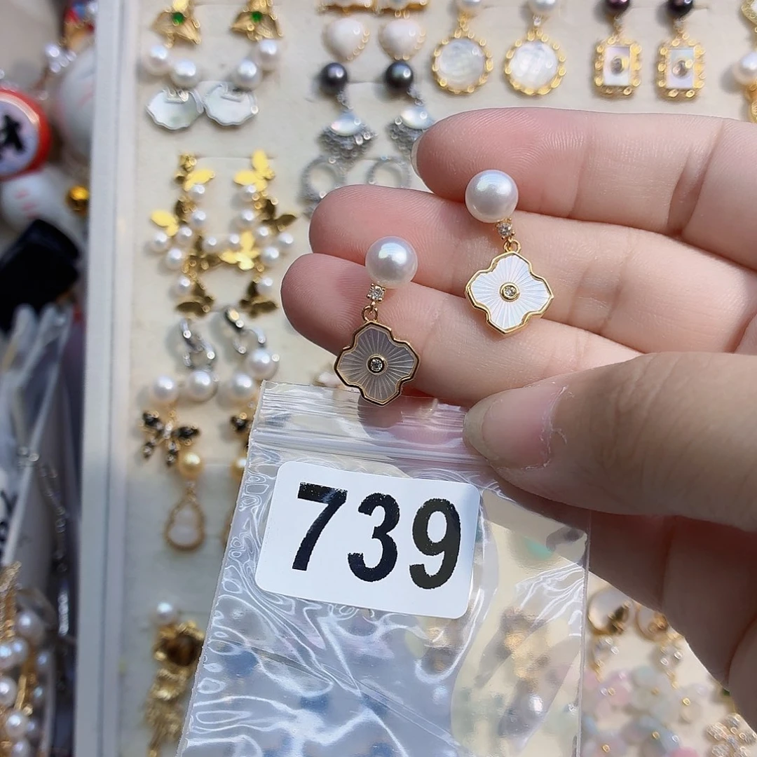 耳饰淡水珍珠合金