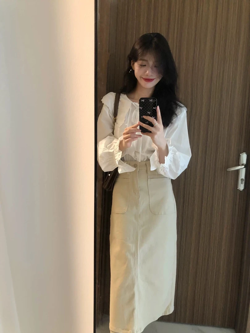 BQ004百搭超质感的时尚花边显瘦菱格裙减龄设计感气质