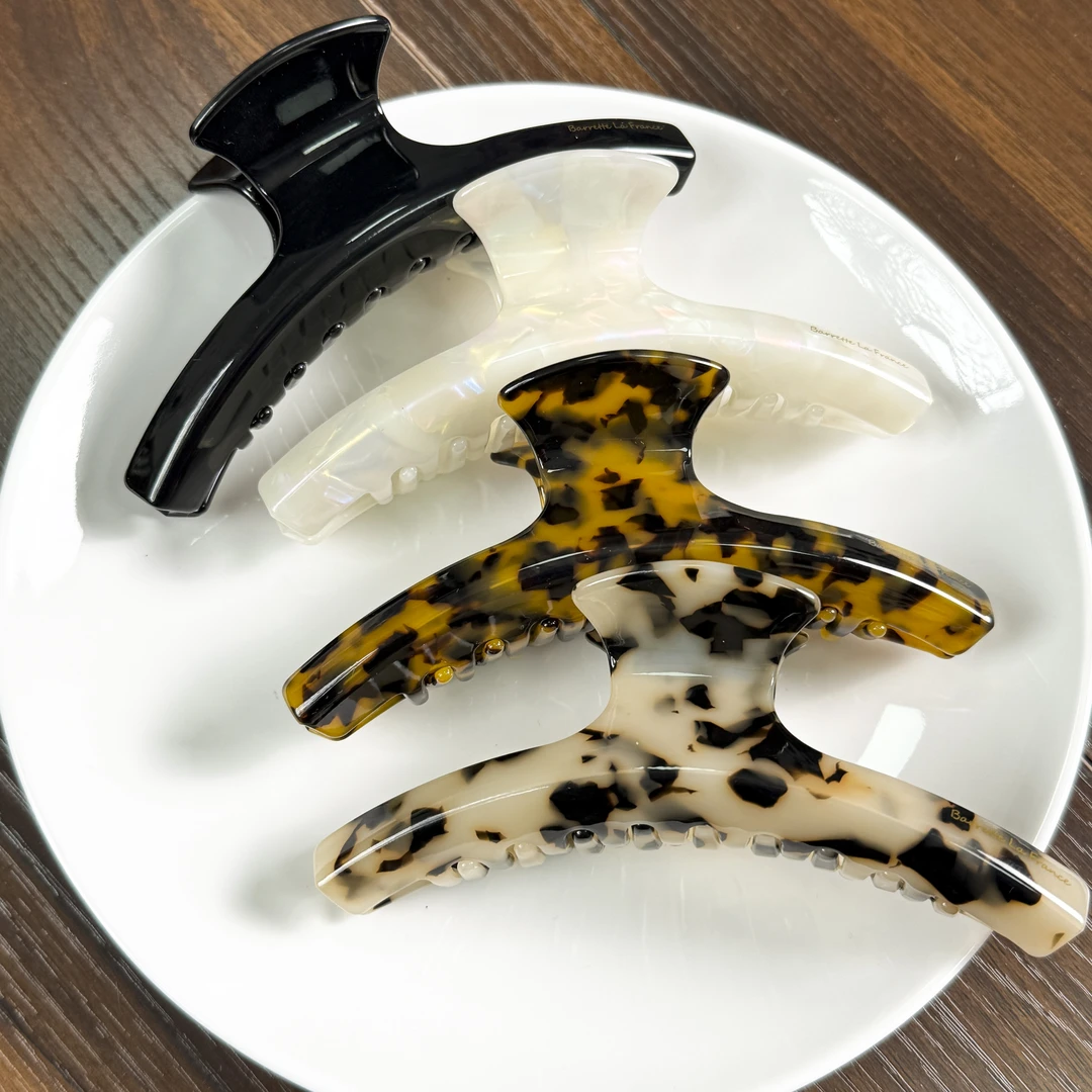 韩式france高级感醋酸网红气质百搭鲨鱼夹弧形时尚大抓夹简约发饰