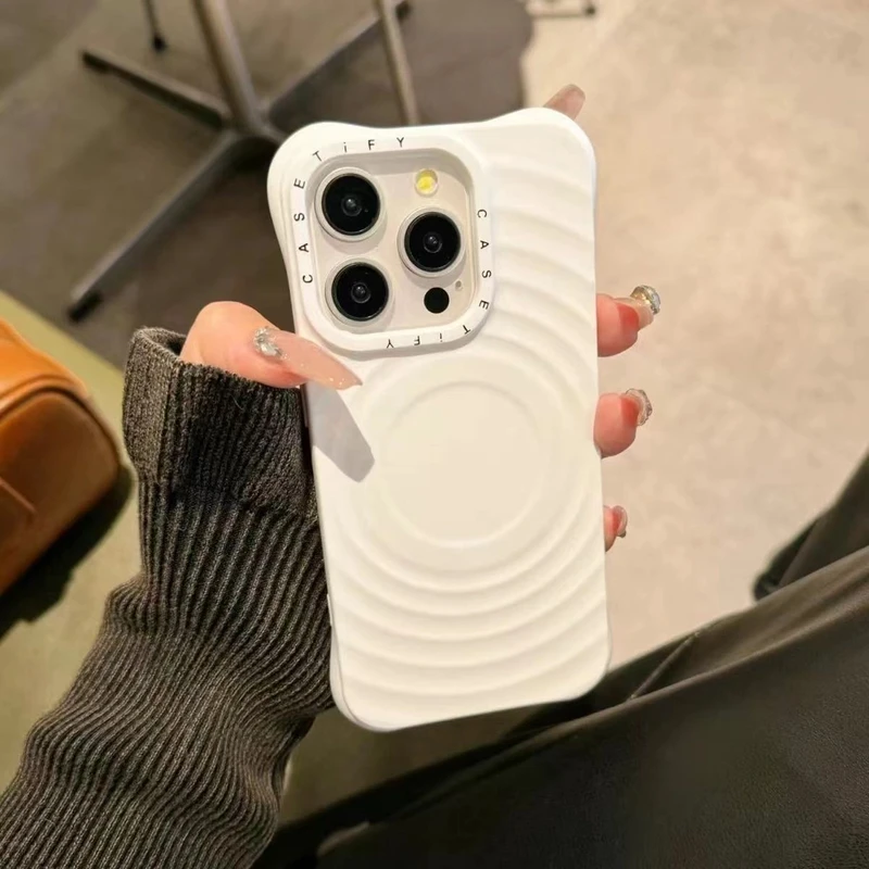 明星同款casetify波漾适用苹果iPhone15pro新MagSafe黑14手机壳女