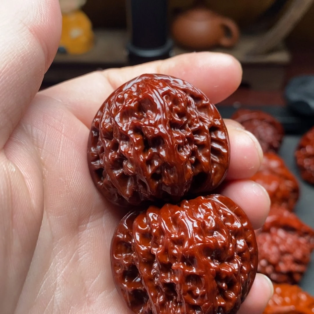 吊坠文玩核桃37白狮子