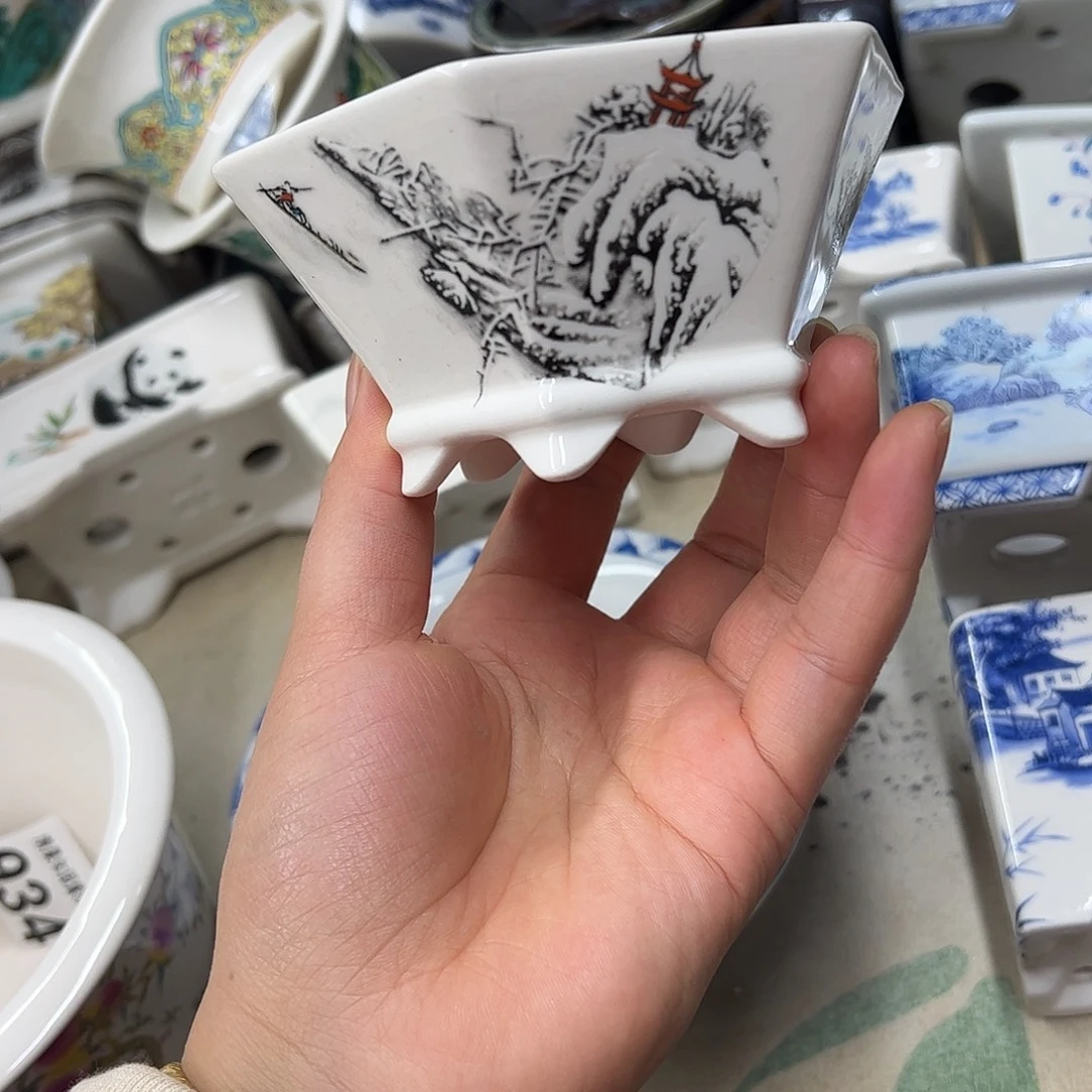 紫砂花盆172号瑕疵11/5cm