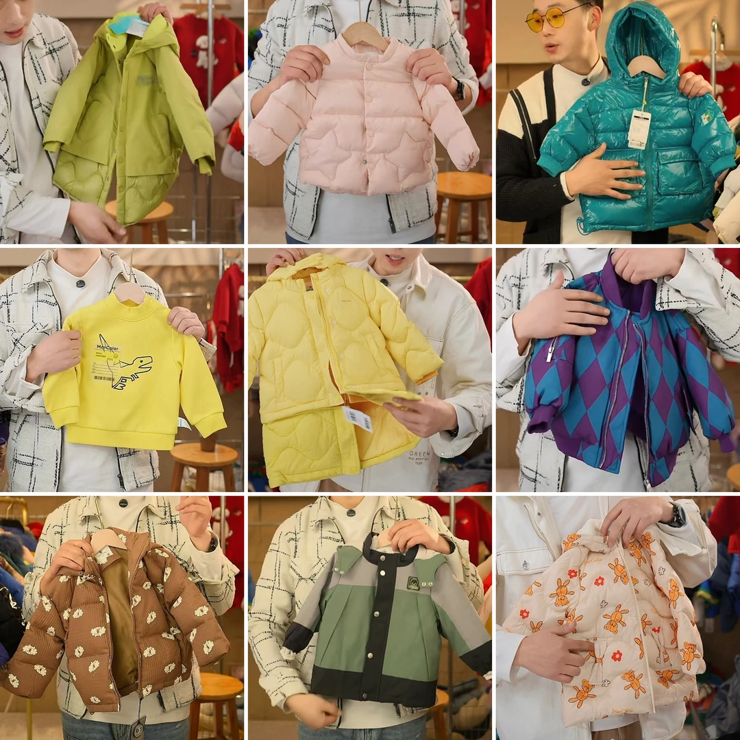 【MC5446】冬季儿童韩系保暖休闲连帽羽绒马甲