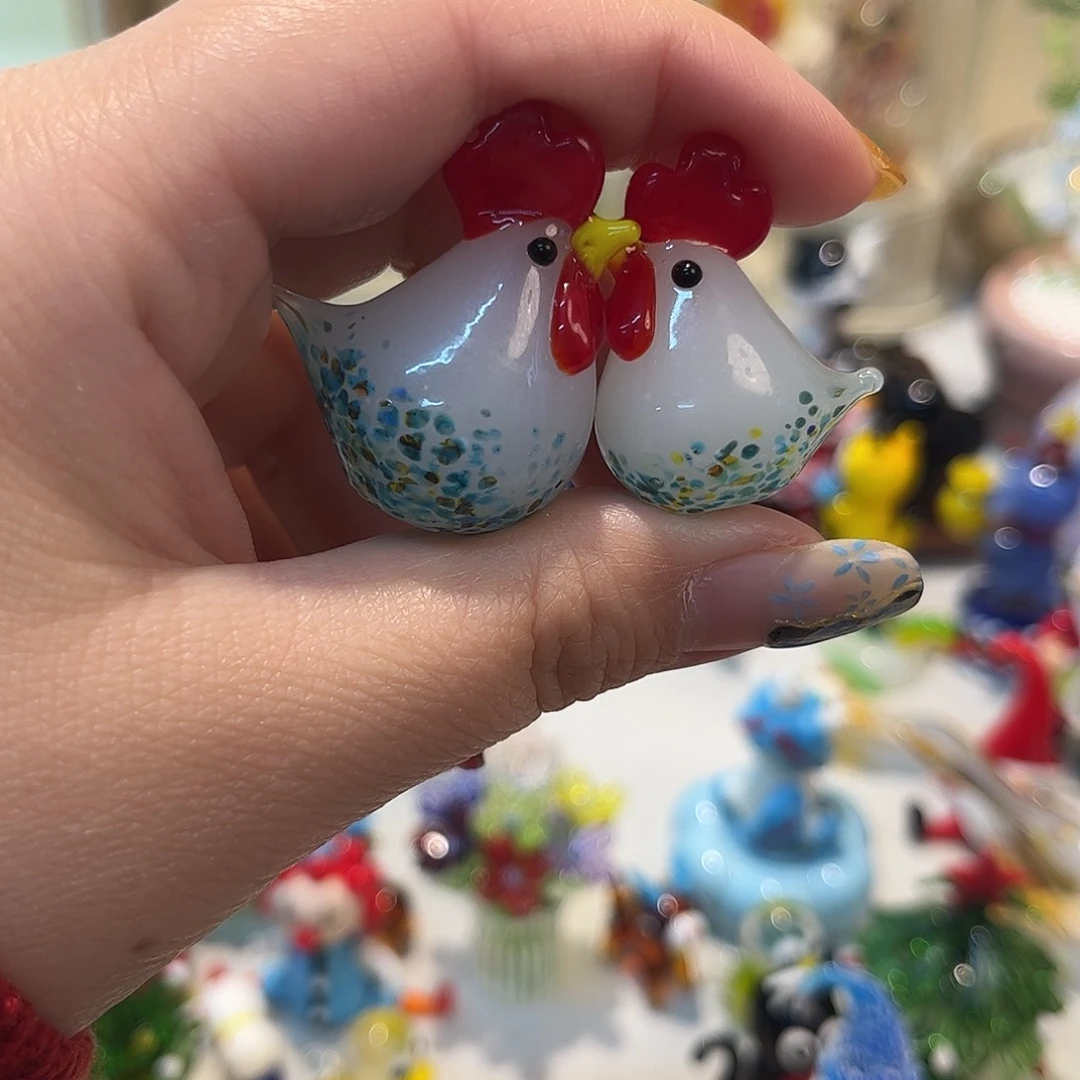 螃****手工艺品琉璃一对