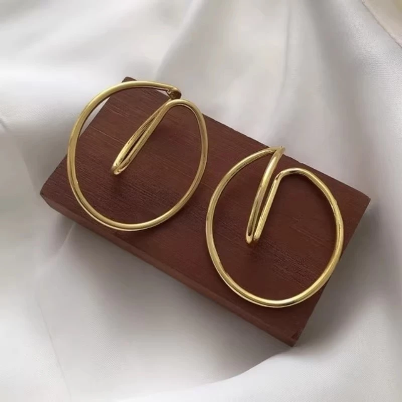 钛钢无非金属耳饰 简约个性马蹄耳骨夹港风复古无耳洞耳蜗夹