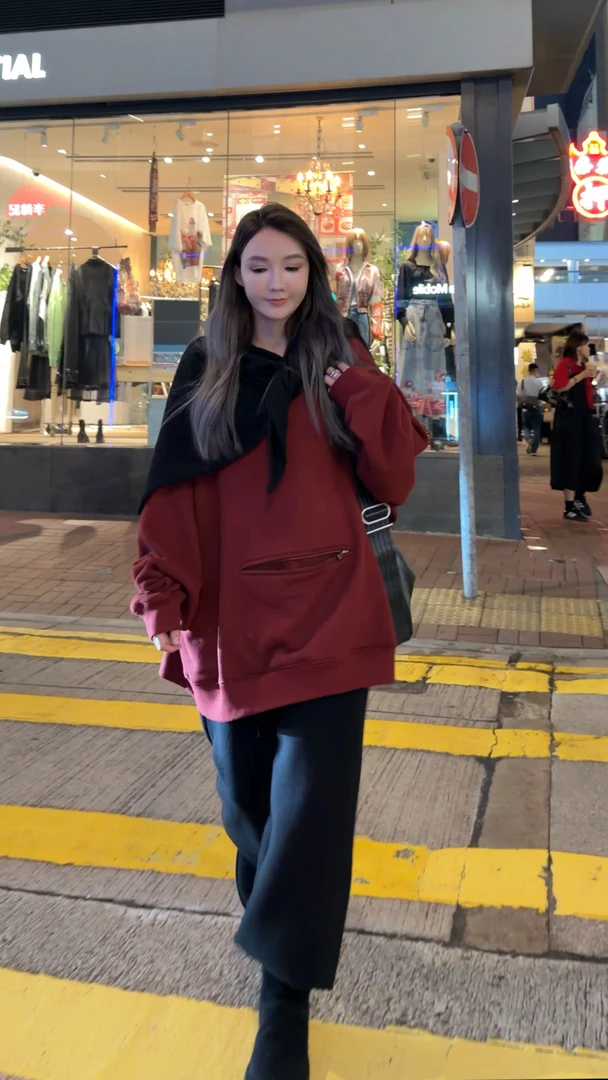 AMAZING IN | 1oo%棉 | 拉链大口袋设计卫衣A250921-AI59CST27832