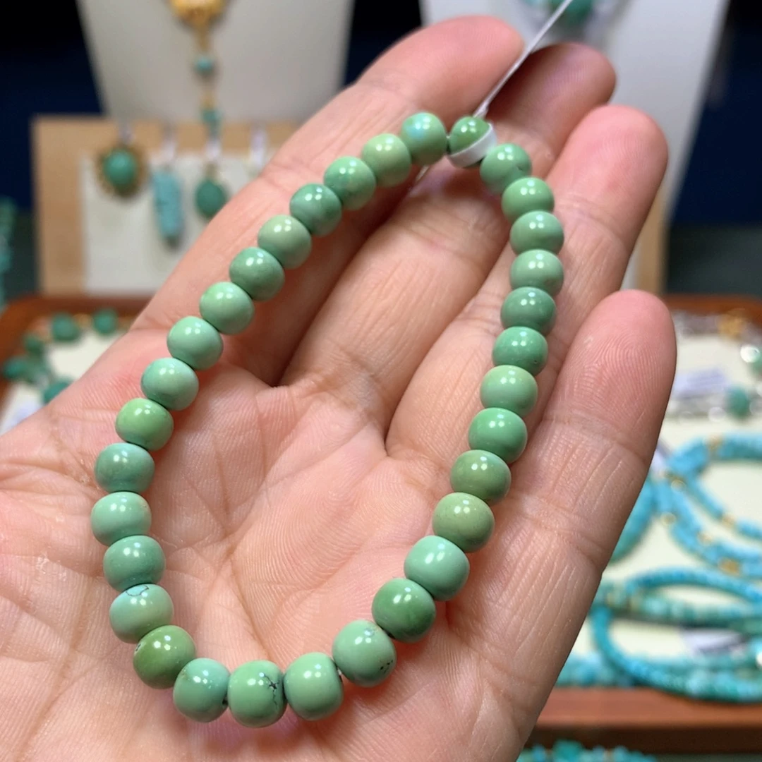 绿松石未镶嵌单圈6mm