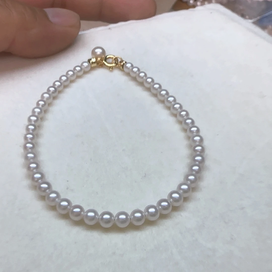 银S925镶嵌淡水珍珠项链