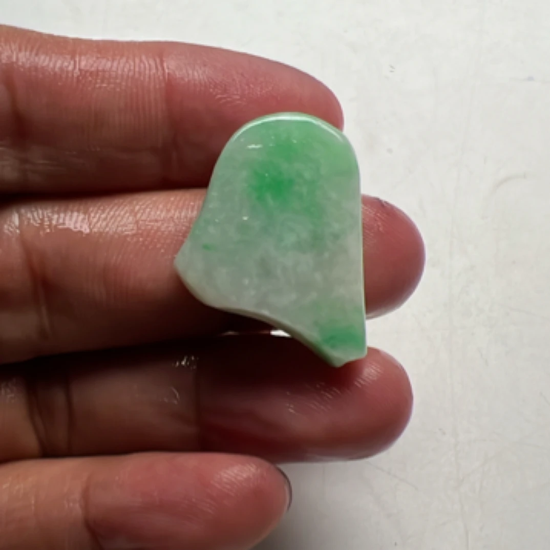 天然翡翠片料挂件料