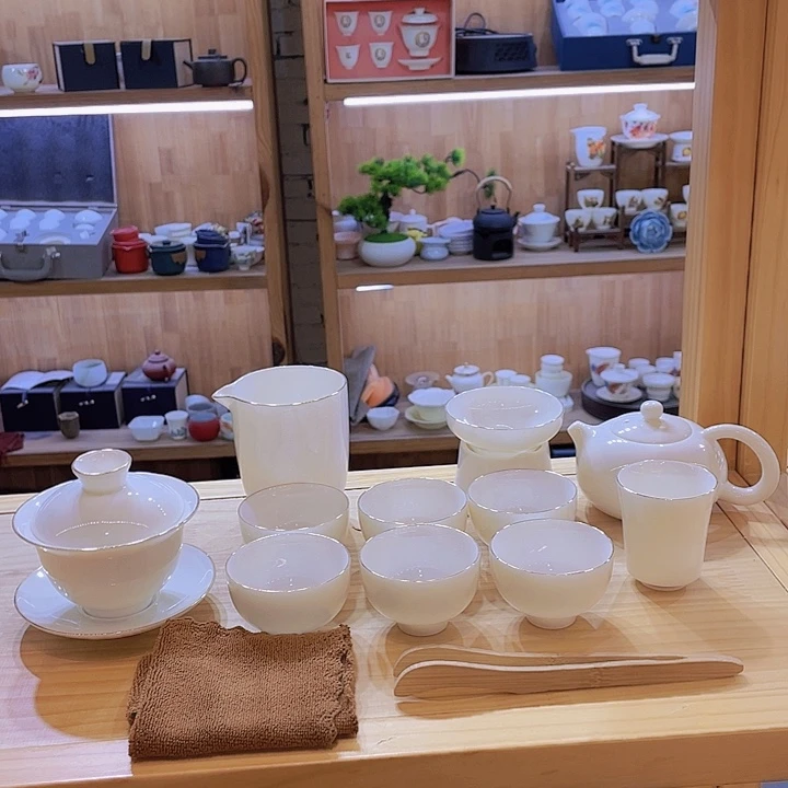 纯白羊脂玉套装套装