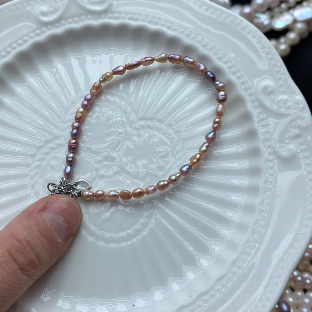 淡水珍珠3-4未镶嵌a100手链