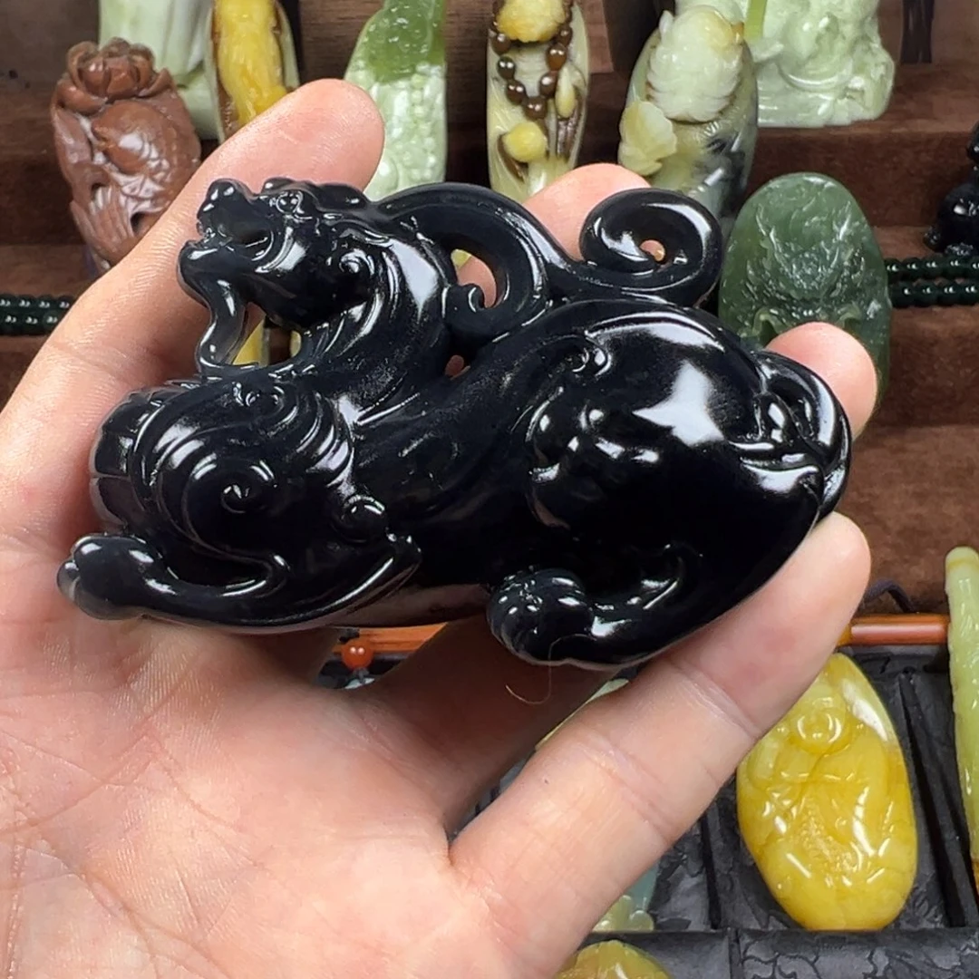 岫玉未镶嵌手把件天然岫玉