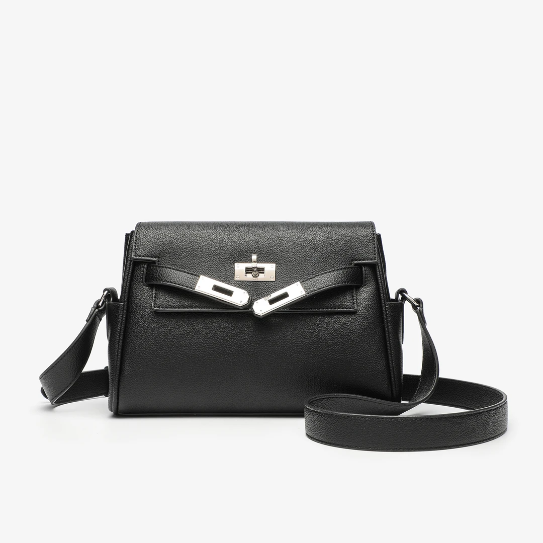 时尚百搭凯莉邮差包CK25444A黑色