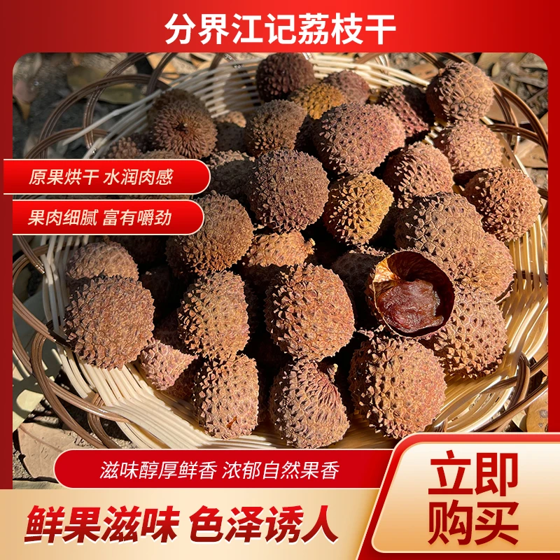 分界江记广东高州桂味荔枝干200g/1罐软糯香甜肉厚泡水煲汤零食