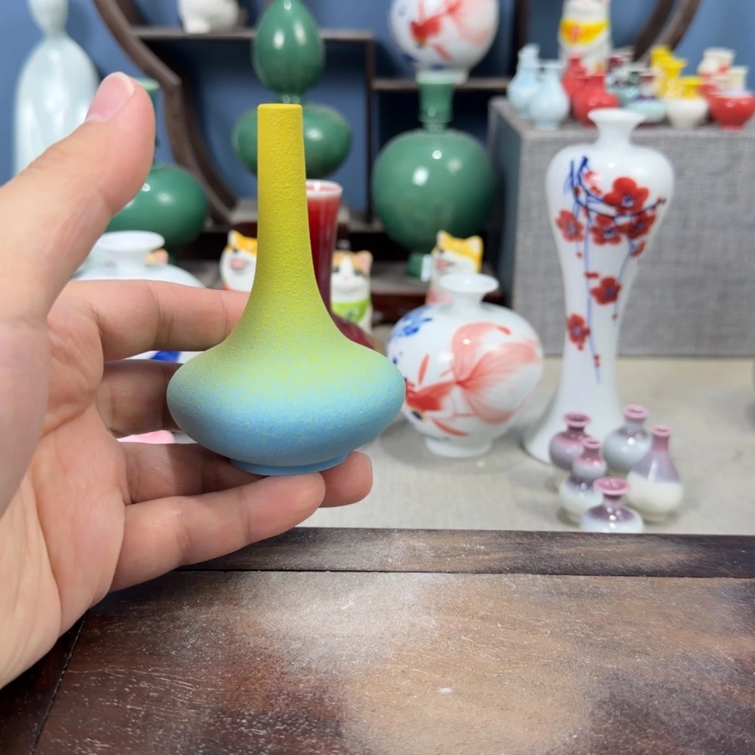 陶瓷手工小花器摆件