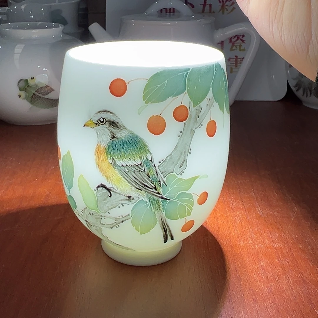 醴陵瓷直播供货基地手绘作品杯