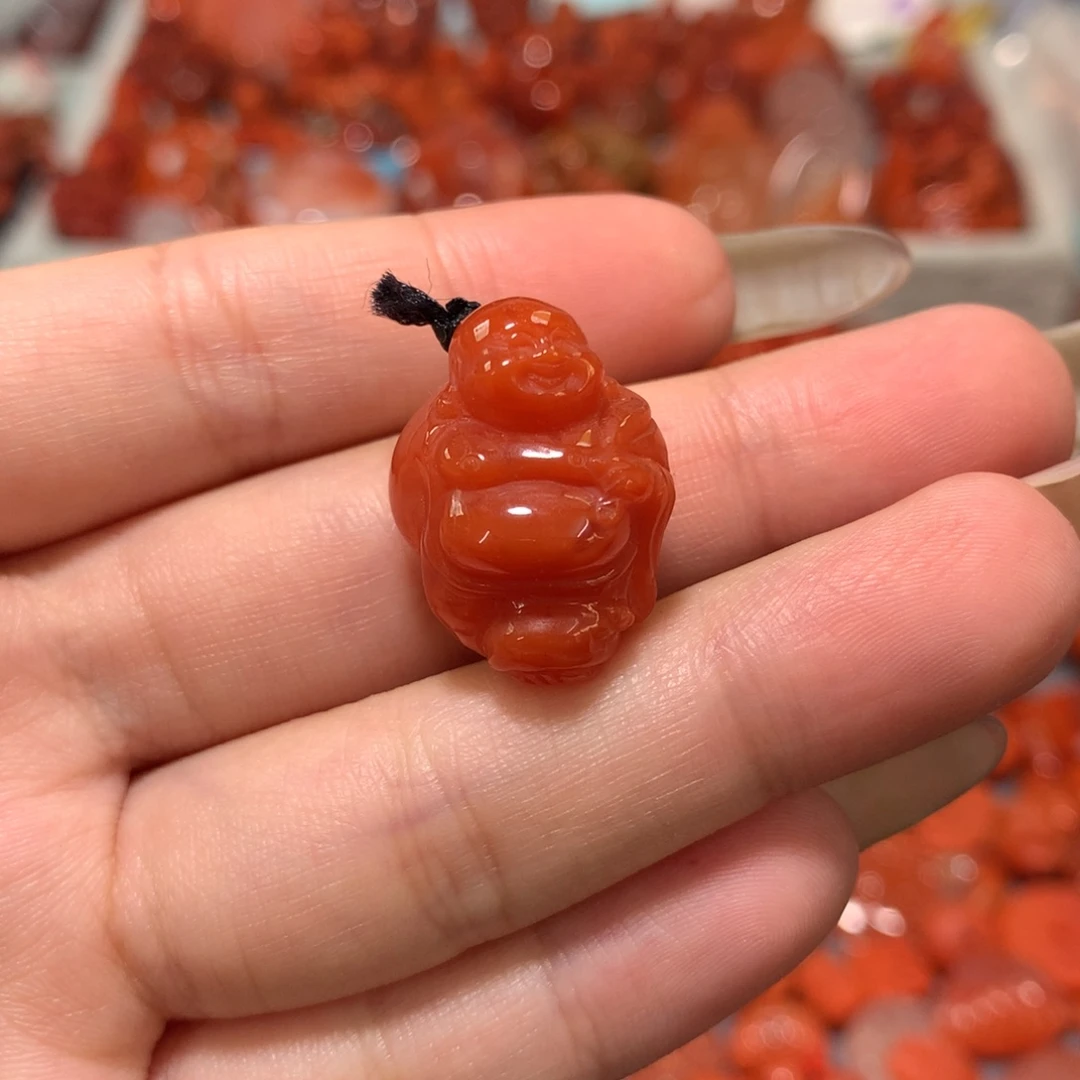 【闪购商品】未镶嵌弥勒佛南红玛瑙