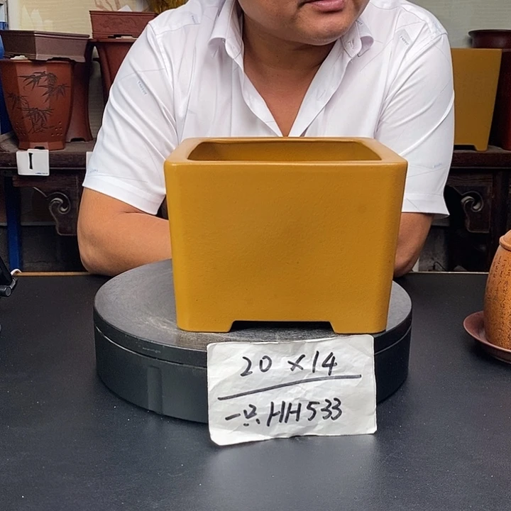 紫砂花盆货号一只HH533