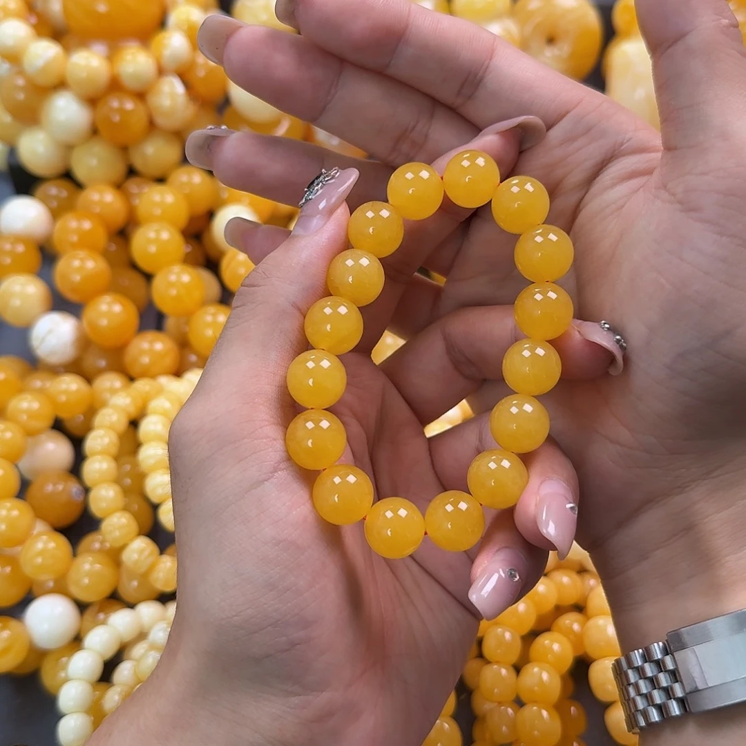 蜜蜡未镶嵌珠宝奇石同料13mm