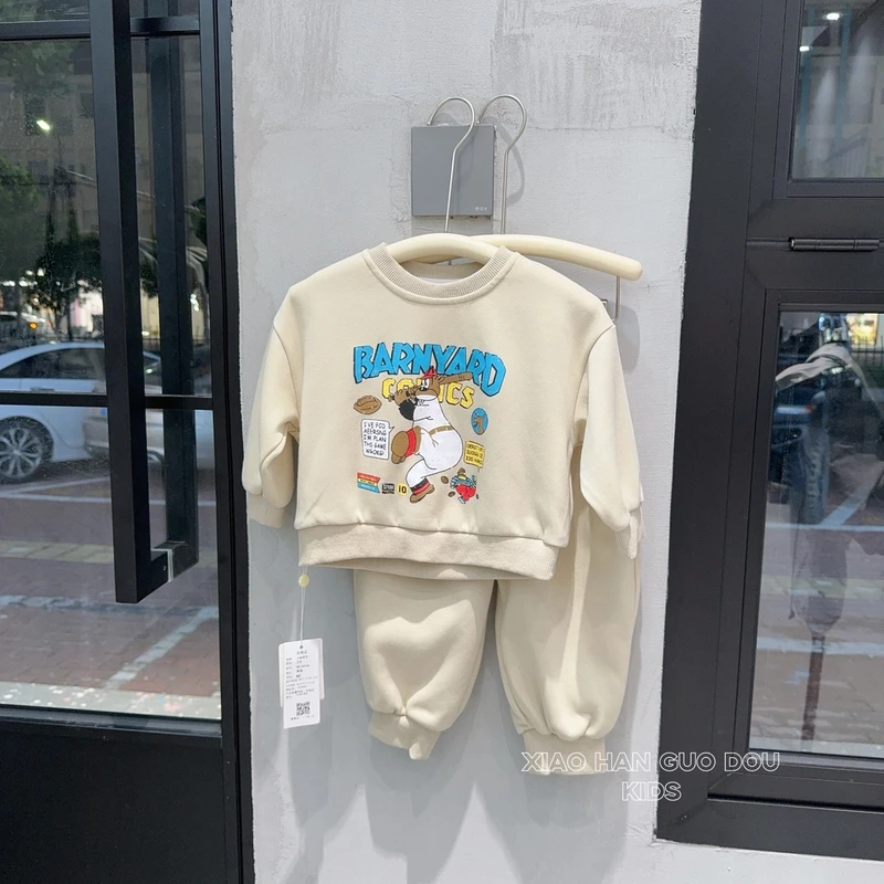 儿童韩版卡通秋款长袖套装