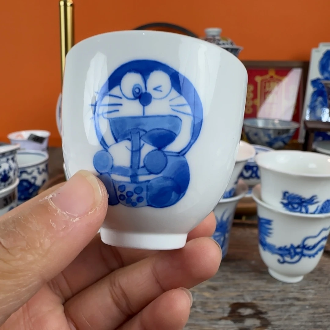 瓷片景德镇手绘青花茶器031