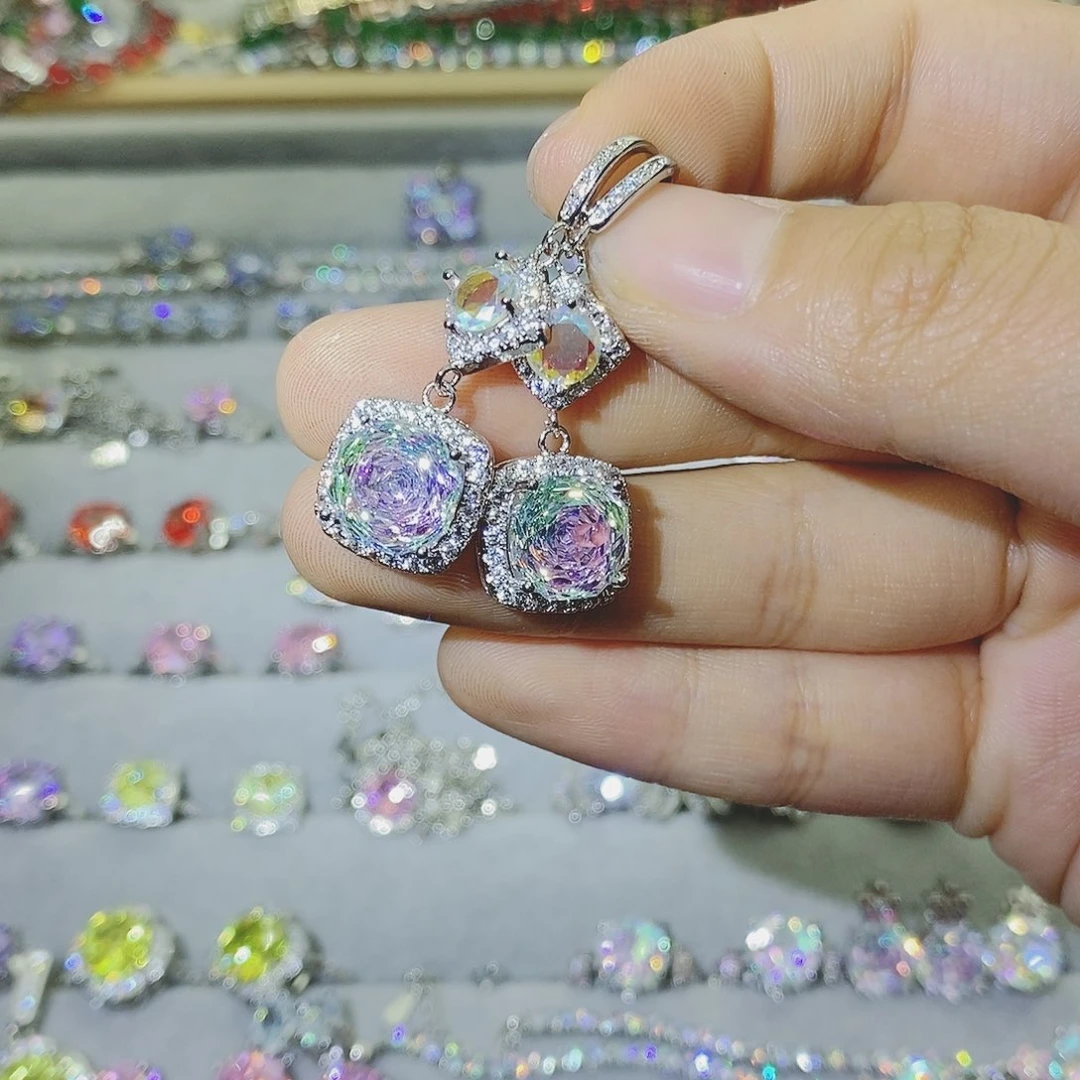 【闪购商品】银S925镶嵌耳饰托帕石