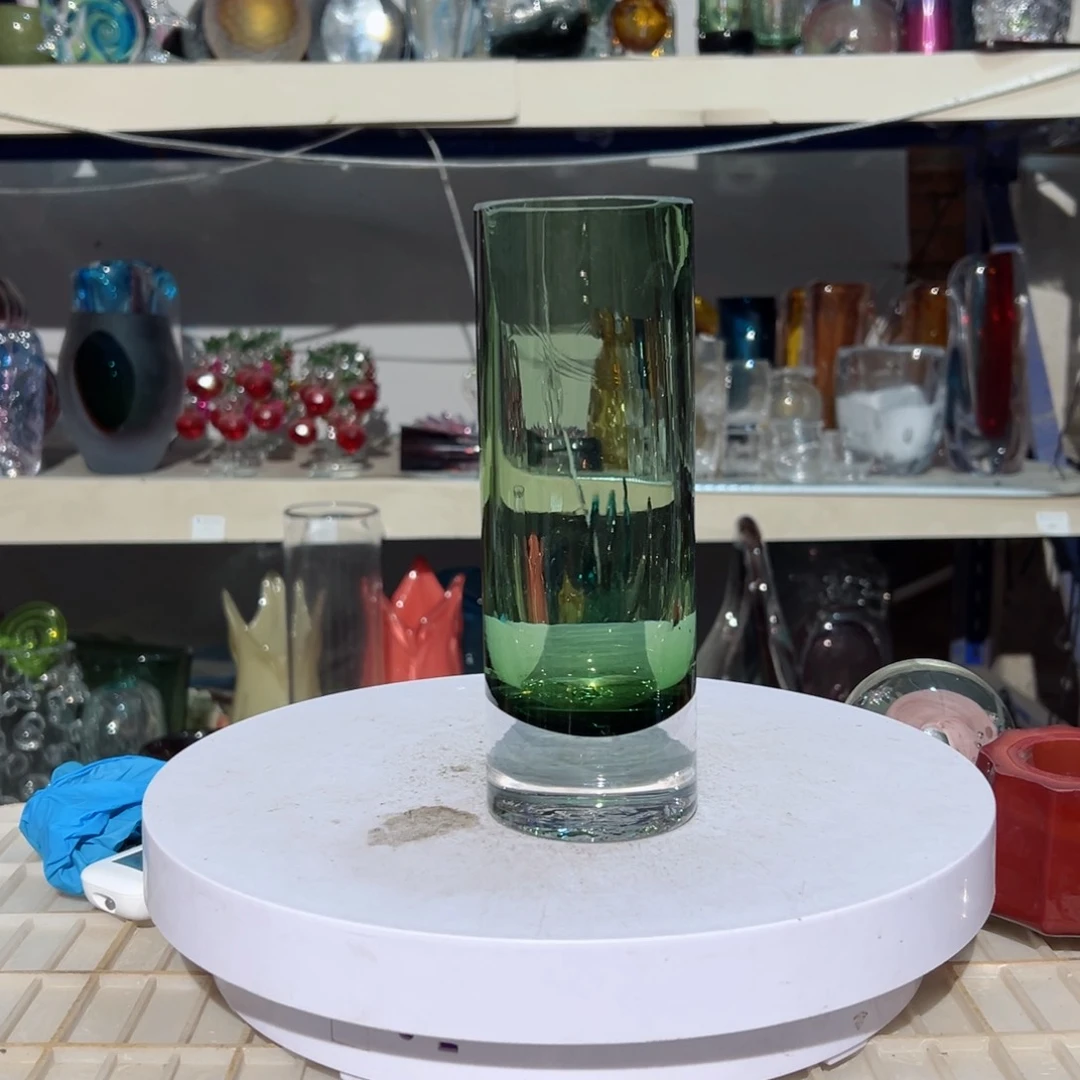弘扬琉璃花器微瑕高度20