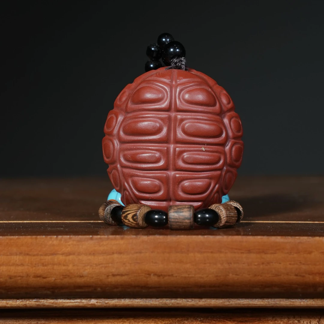 宜兴原矿朱泥大红袍雕塑富甲天下紫砂手工茶宠茶玩茶道摆件