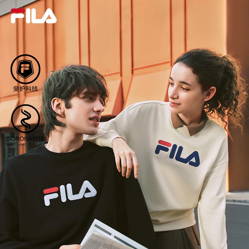 【草莓专属】 斐乐情侣款套头卫衣25秋新款男女同款上衣F51U539205F