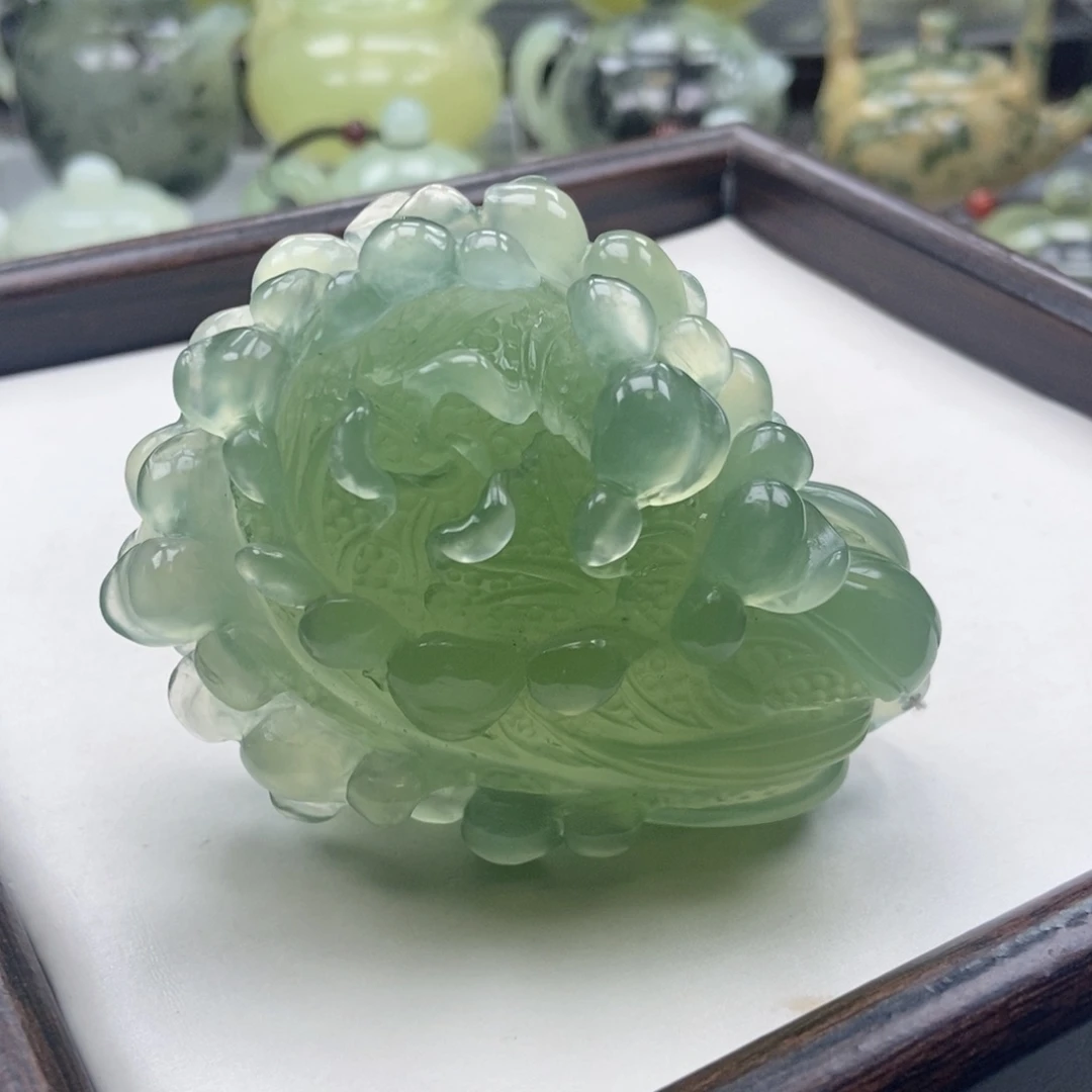 蛇纹石玉未镶嵌手把