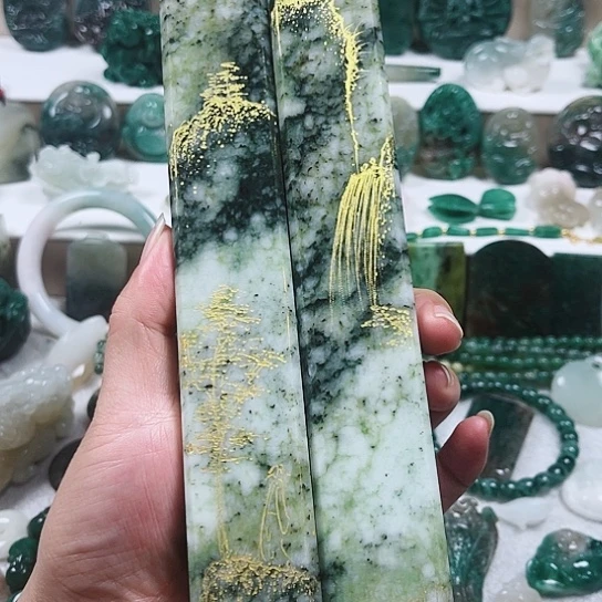 独山玉未镶嵌吊坠