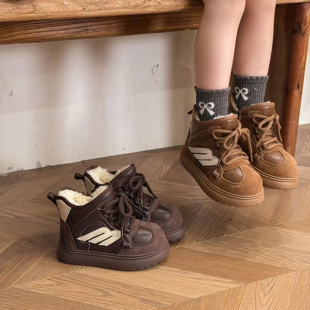 5839-1款冬季加绒保暖童鞋（YY）