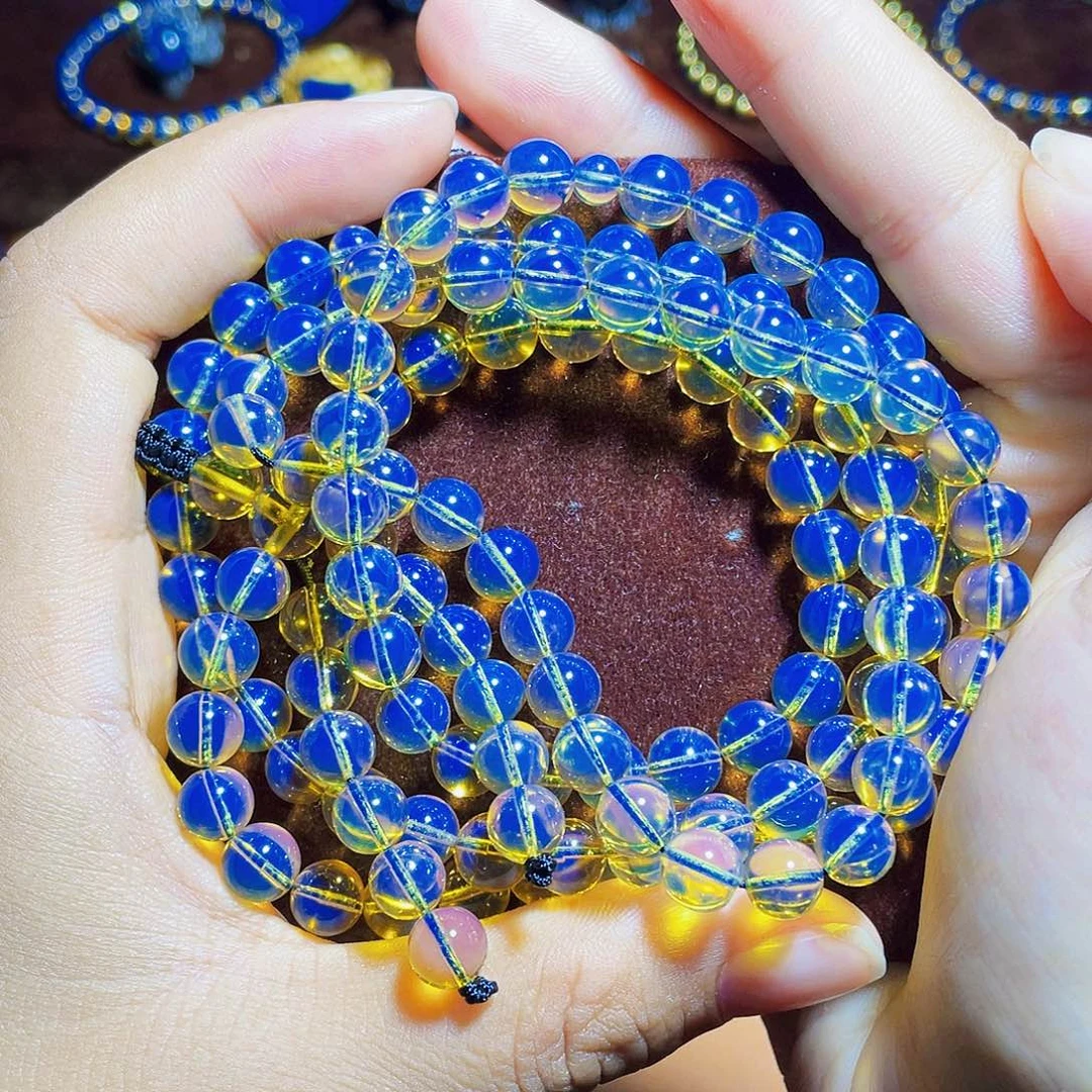 未镶嵌蓝珀裸石6加108毕业品质