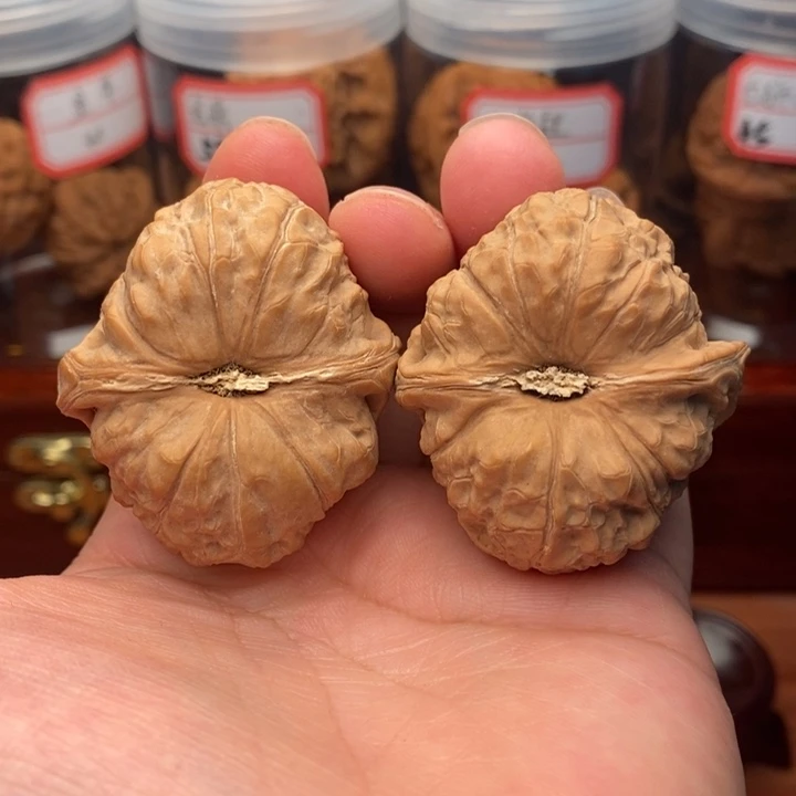 文玩核桃把件麻核桃南瓜墩41
