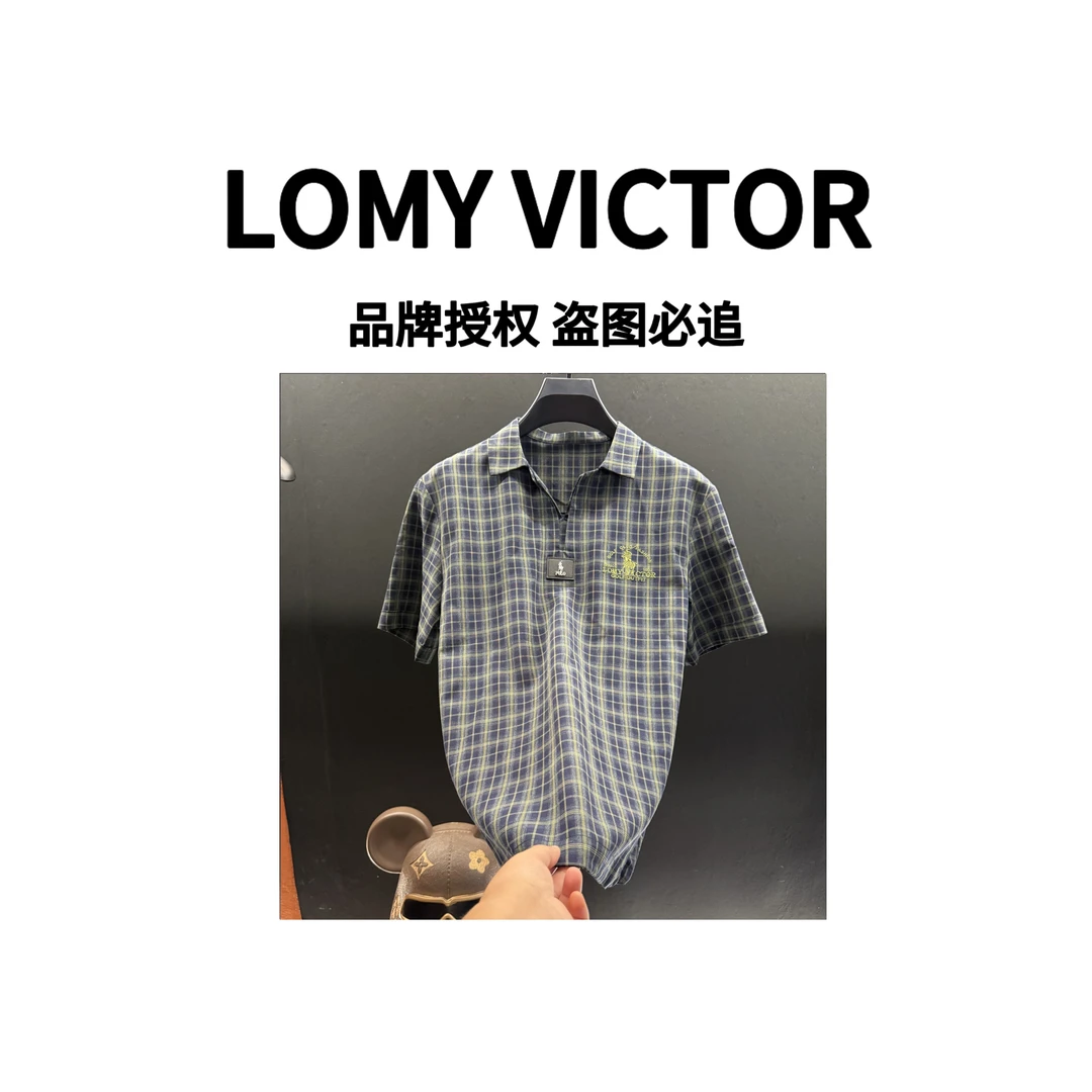 LOMY VICTOR欧洲站高级定制轻奢时尚短袖T恤NZN1723