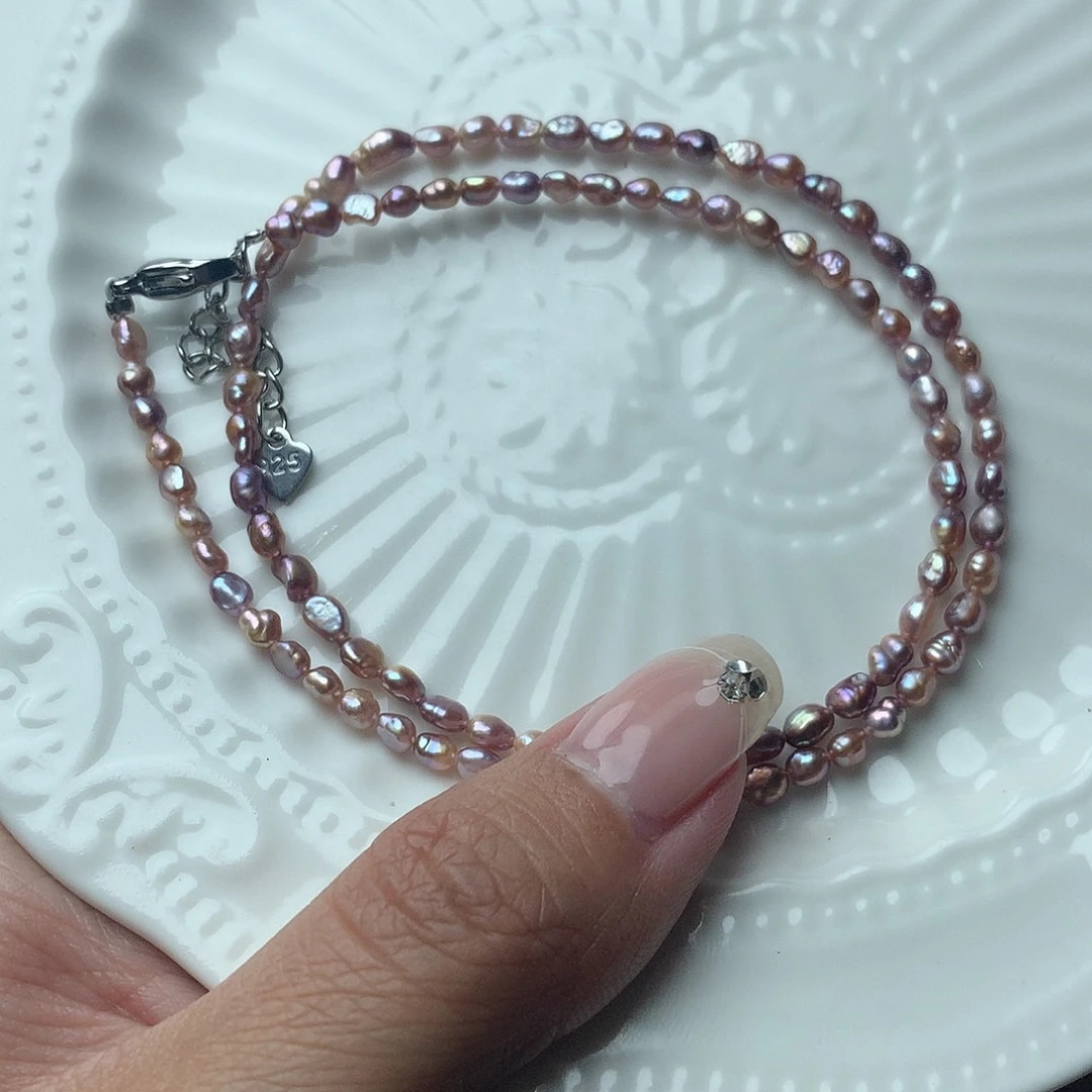 淡水珍珠3-4未镶嵌x16项链