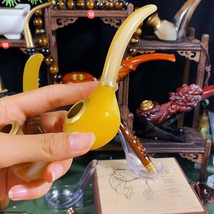 高端定制金丝楠烟嘴