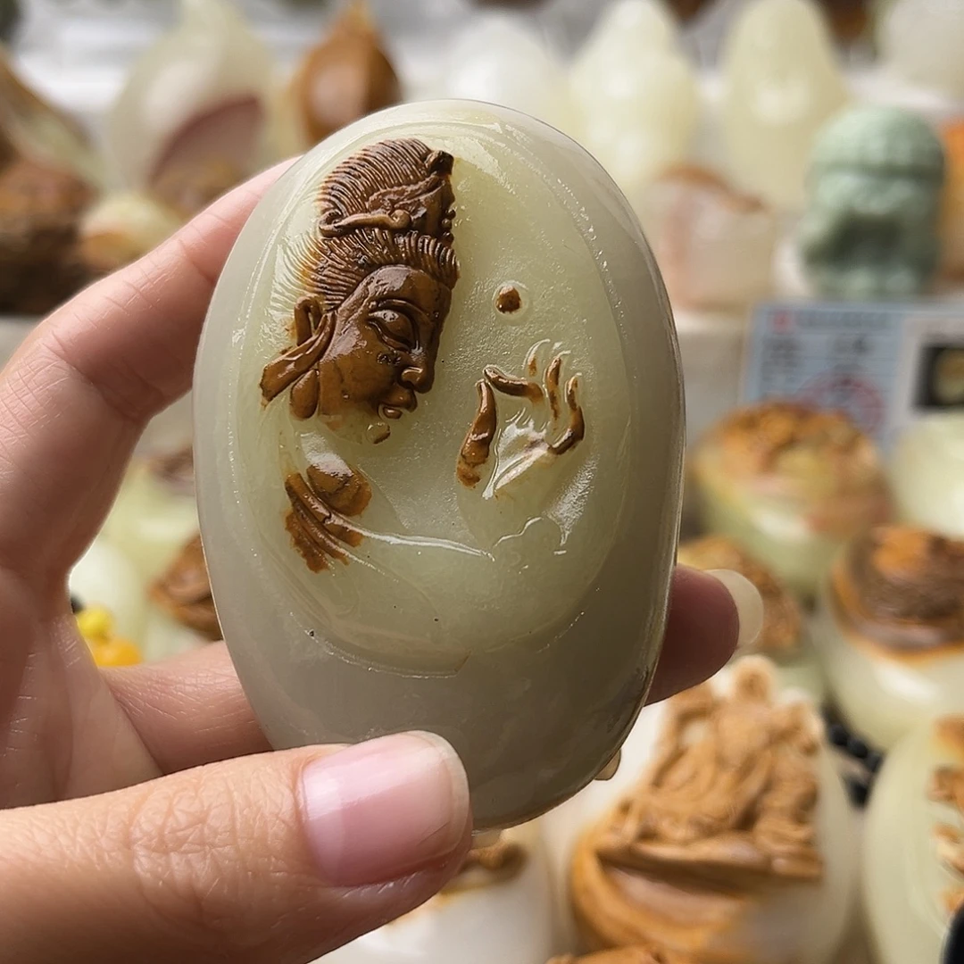 A***i石材古青石不退换观音