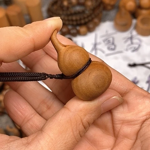 檀香木手串/手链老山檀香小葫芦吊坠