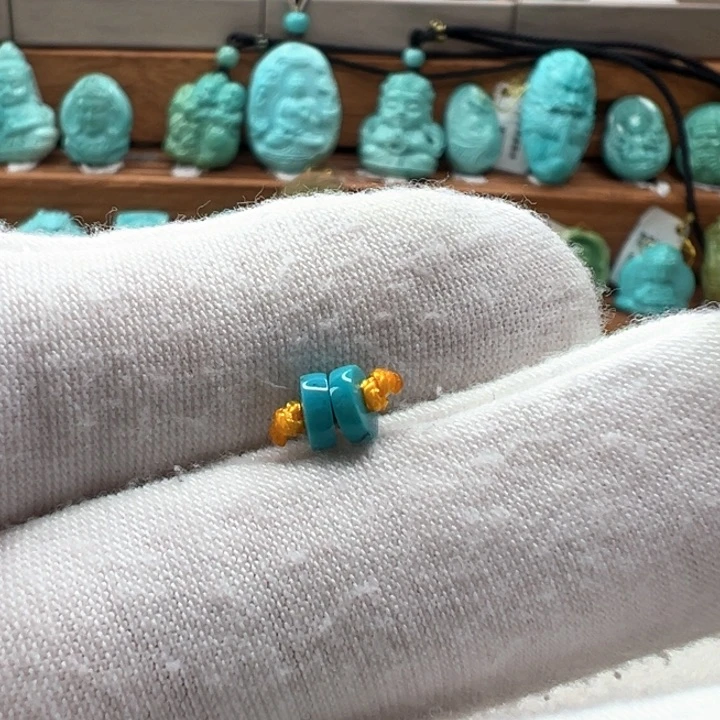 绿松石未镶嵌隔片5mm