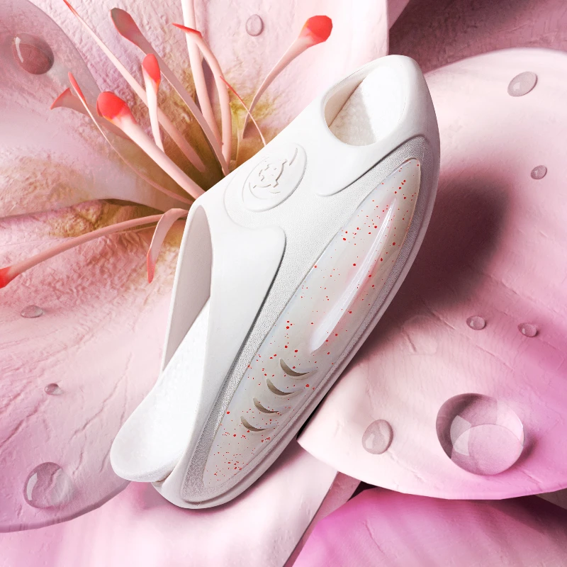 准者鲨鱼拖鞋男女同款运动休闲增高软底外穿厚底潮流情侣篮球拖鞋