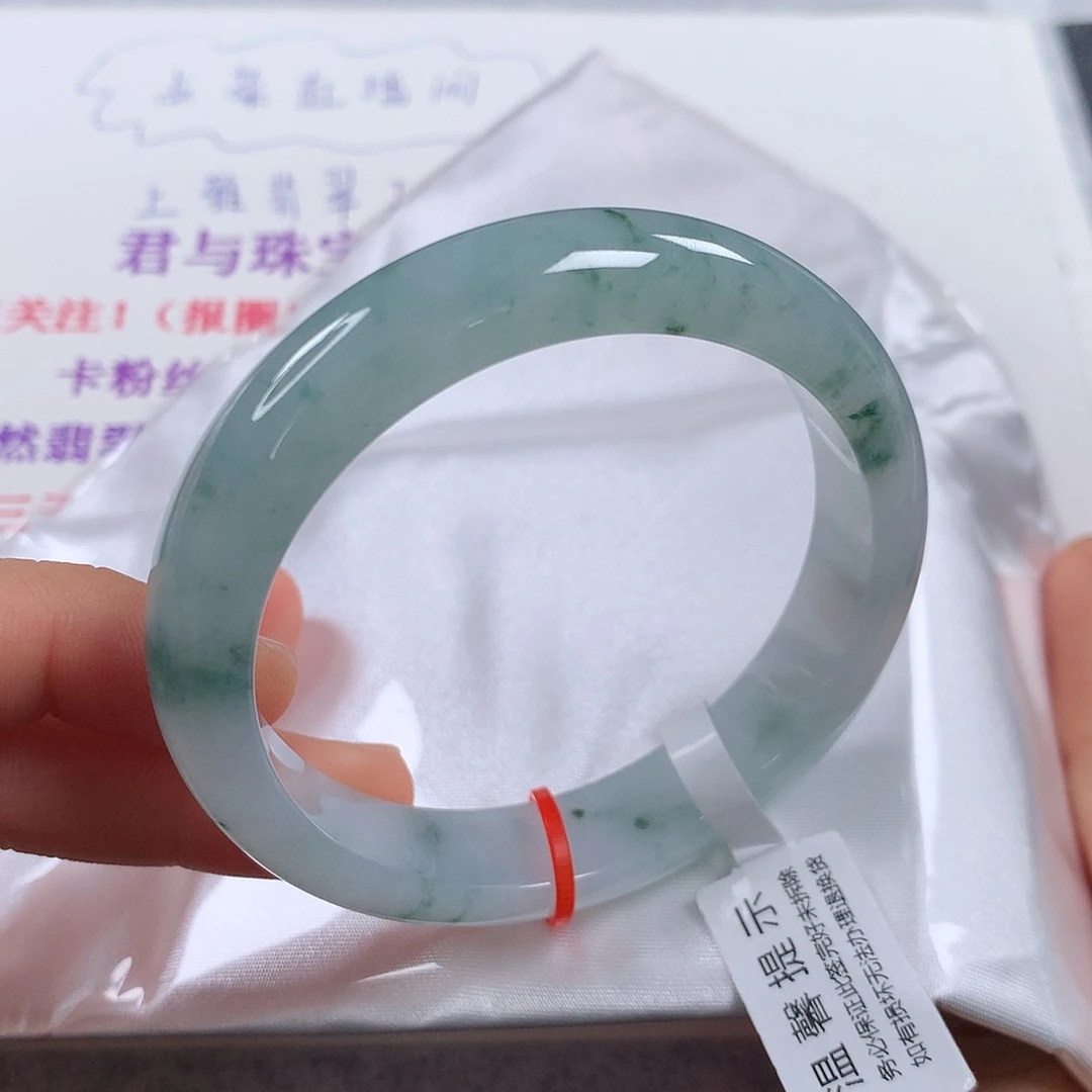 翡翠手镯未镶嵌   正圈①④②