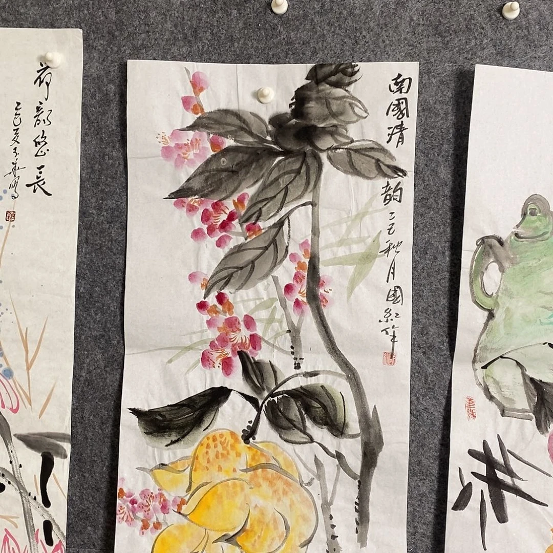 潍***机国画国画手写手绘作品1