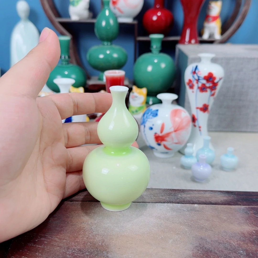 陶瓷手工小花器摆件