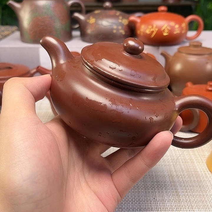 呜***耶宜兴原矿手工紫砂壶