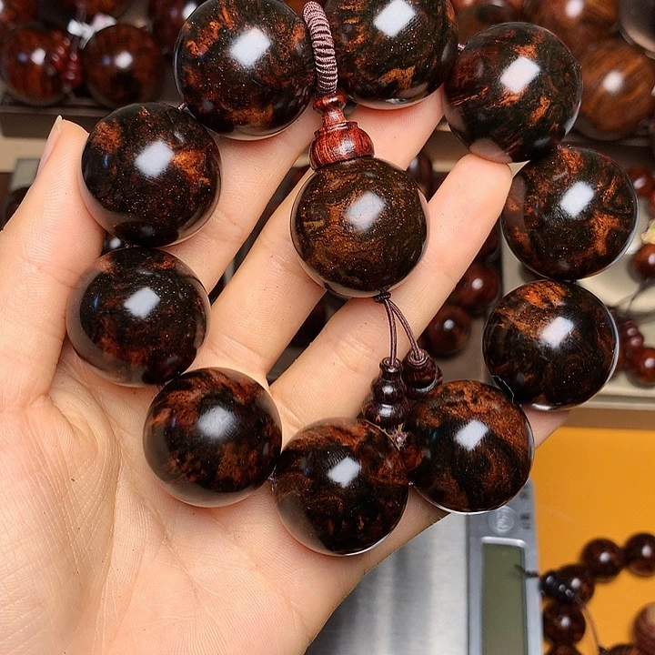 花梨木类手串/手链老挝花梨风化料土埋料油梨老干料2.5