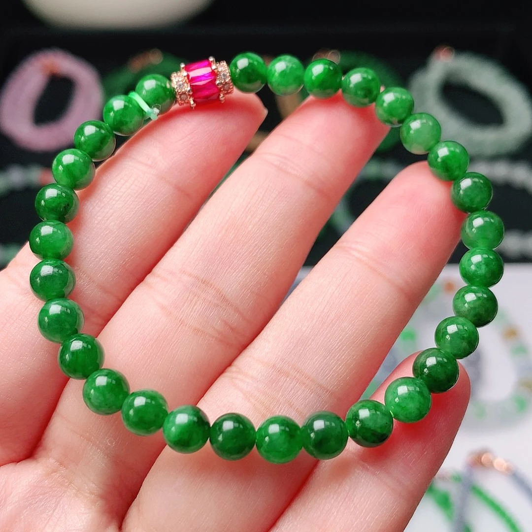 未镶嵌手链翡翠翡翠